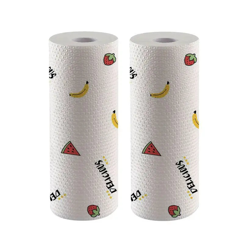 2 Rolls of Oil-Absorbing Kitchen Paper Towels