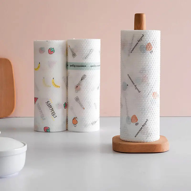 2 Rolls of Oil-Absorbing Kitchen Paper Towels