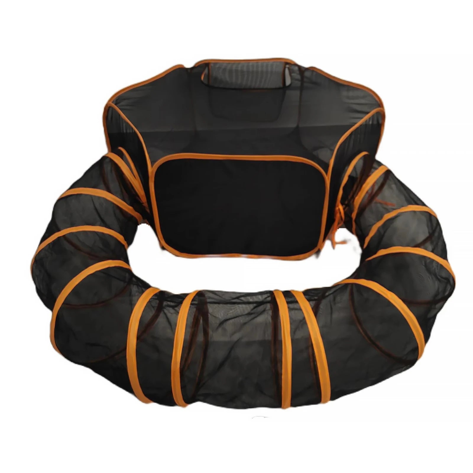 Outdoor Folding Play Tent Tunnel for Indoor Cats Puppies Rabbits (Colorful)