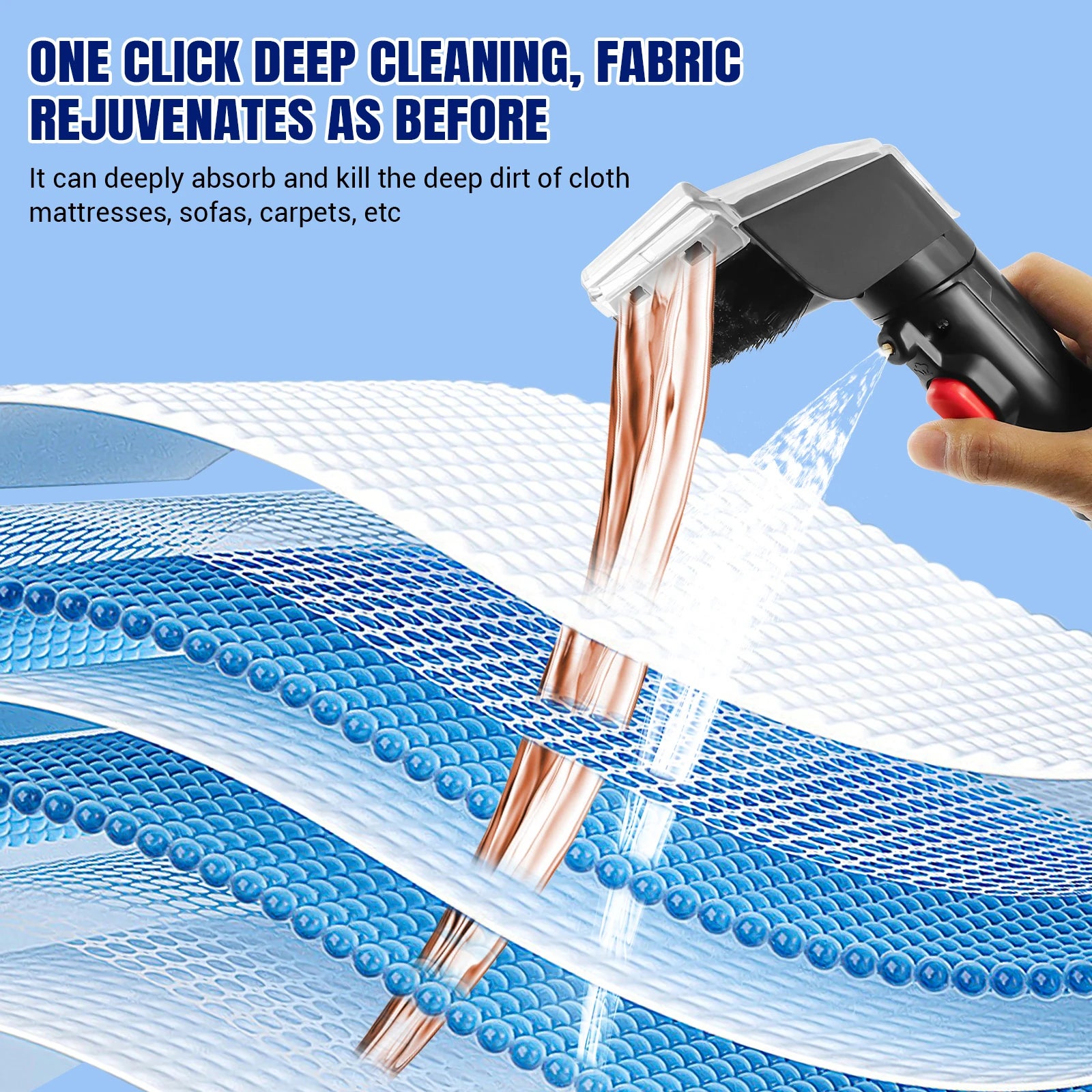 Home Design Spot Cleaner, Fabric, Stain, Car Seats, Upholstery, Pet Messes, Sofa and Carpet Cleaning Machine
