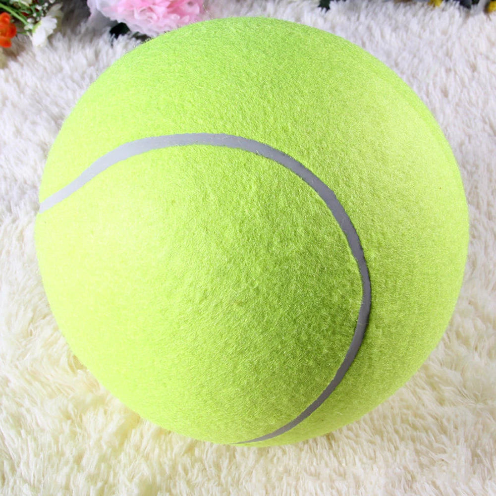 9.5 Inch Dog Tennis Ball Giant Pet Toys Big Inflatable Tennis Ball Dog Chewing Toy Pet Dog Interactive Toys Training Supplies