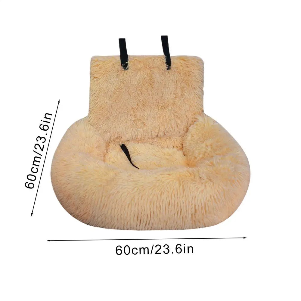 60x60cm Dog Car Seat Soft Puppy Car Seat Non-slip Detachable Design Auto Interior Accessories For Daily Commuting Vet Visits