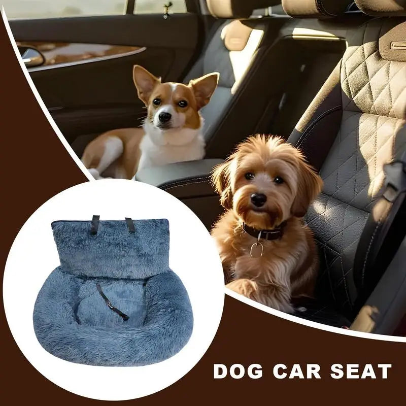 60x60cm Dog Car Seat Soft Puppy Car Seat Non-slip Detachable Design Auto Interior Accessories For Daily Commuting Vet Visits
