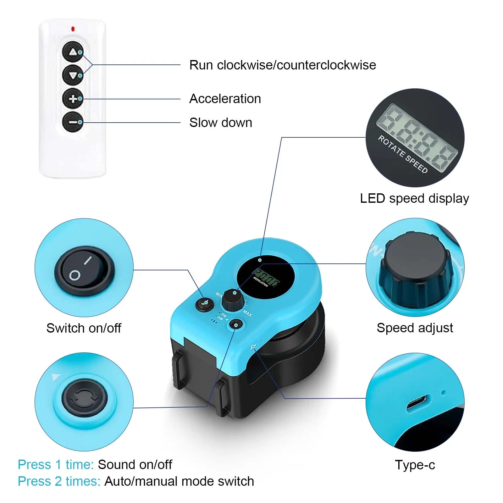 Cat Toys Automatic/Remote Control Cat Toy Interactive Cat Toy Cat Treadmill Adjustable Speed Simulated Cat Hunting Toy