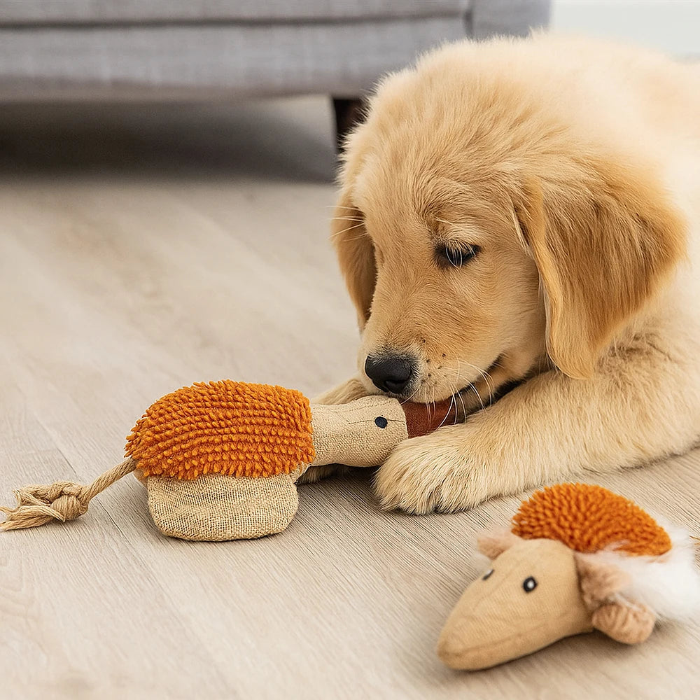 Honking Dot Pet Toy Soft Squeaky Chew Toy for Dogs, Duck and Mouse Fun Play and Cuddling