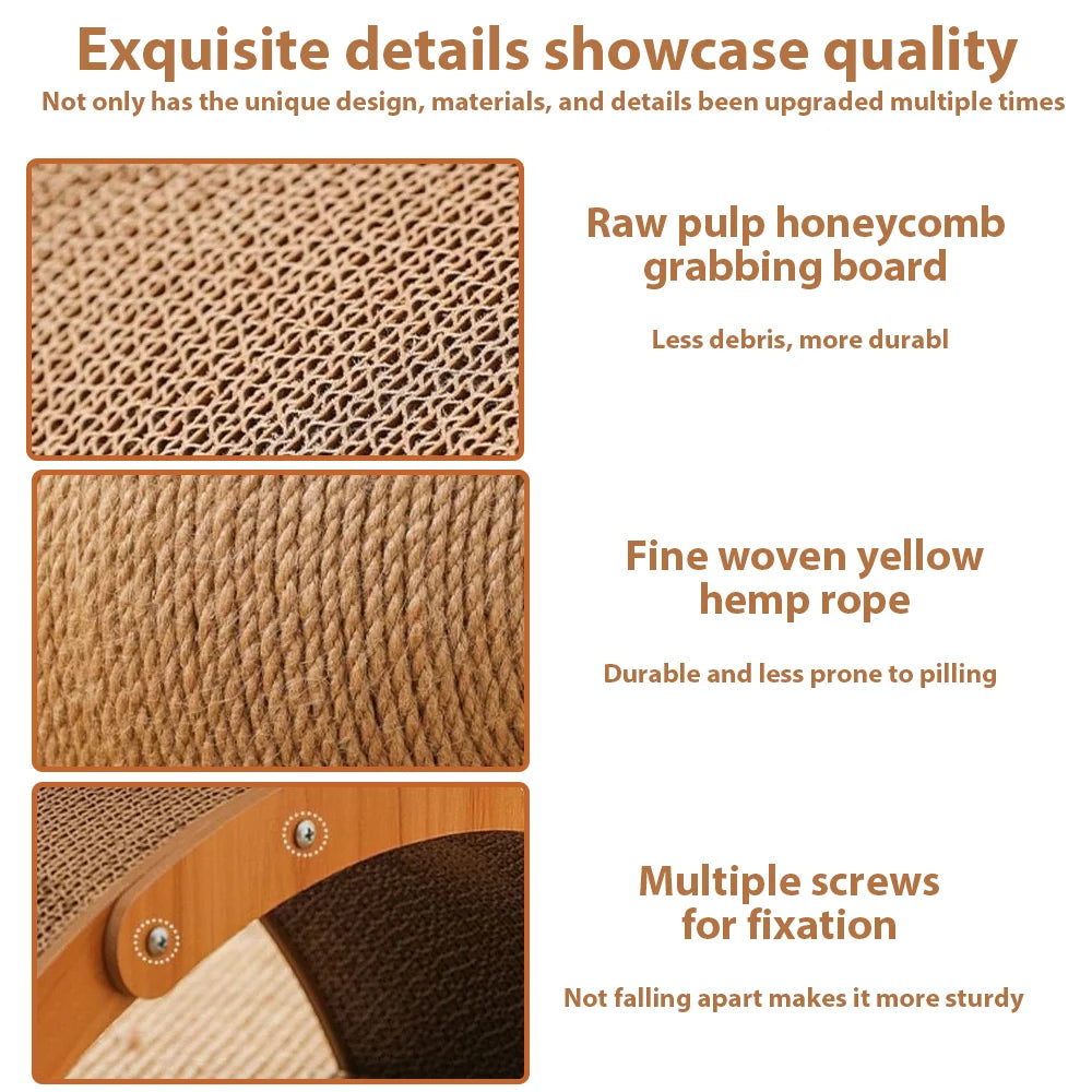 Cat Scratching Ball 2 In 1 Cat Scratching Post Cat Scratcher Sisal Scratch Board Grinding Paw Toy Wear-Resistant