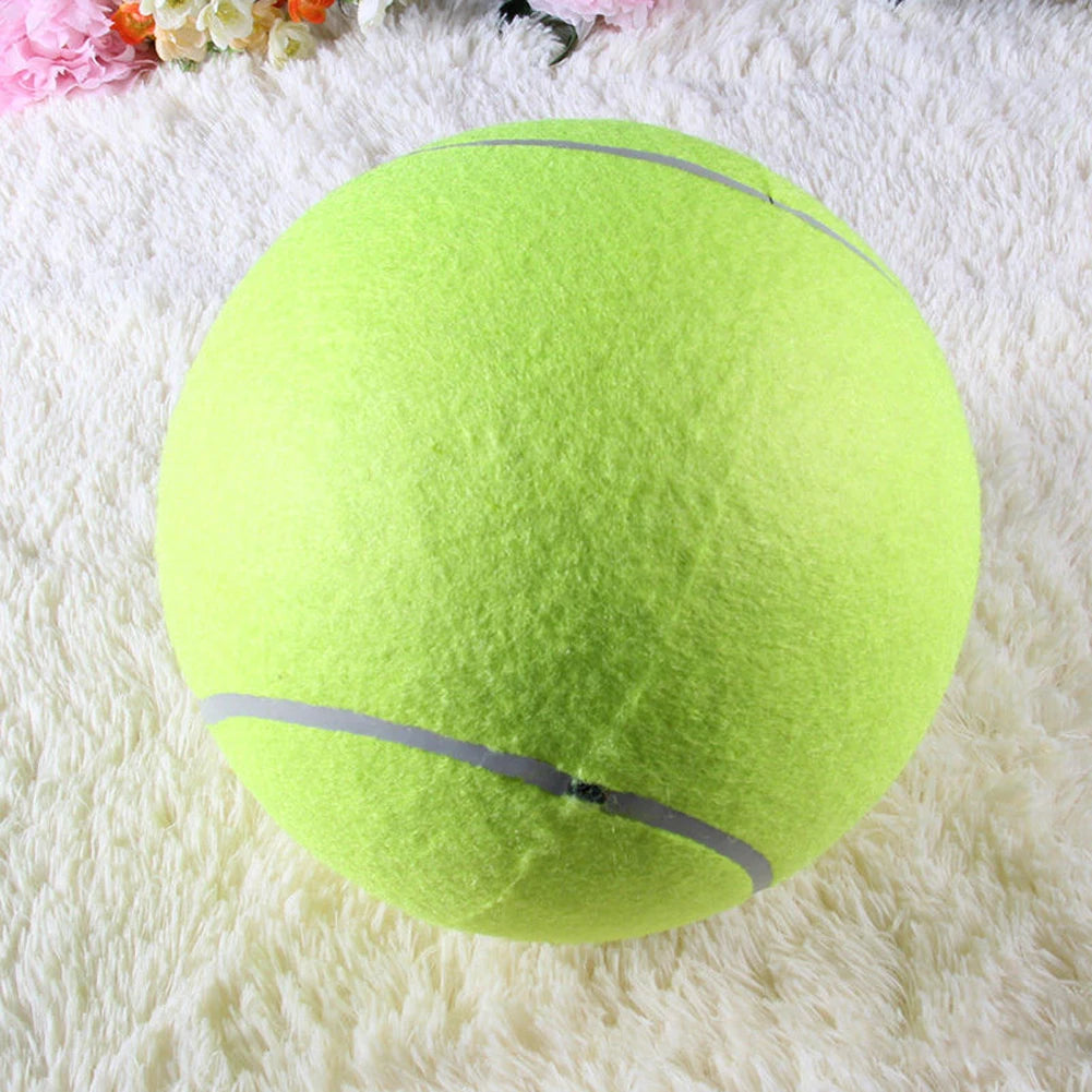 9.5 Inch Dog Tennis Ball Giant Pet Toys Big Inflatable Tennis Ball Dog Chewing Toy Pet Dog Interactive Toys Training Supplies