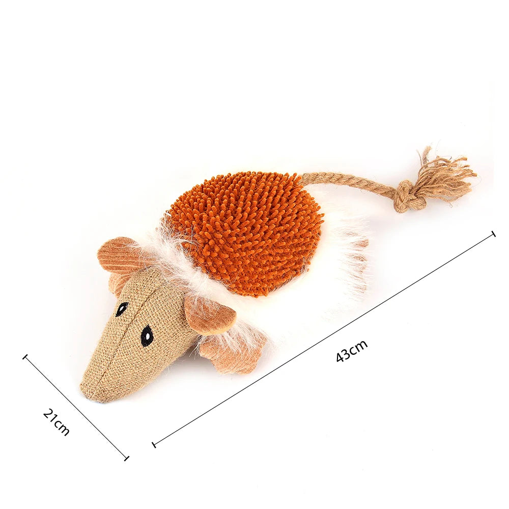 Honking Dot Pet Toy Soft Squeaky Chew Toy for Dogs, Duck and Mouse Fun Play and Cuddling