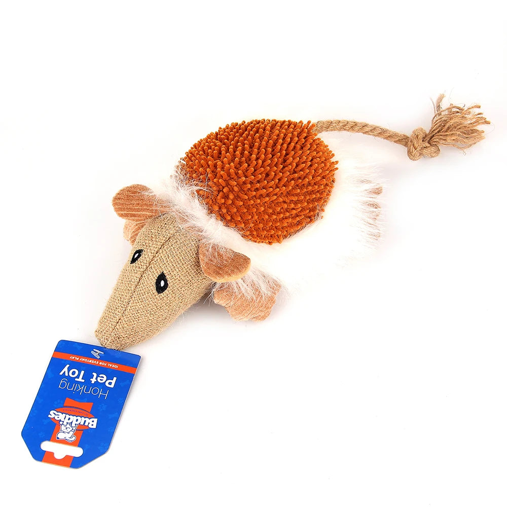 Honking Dot Pet Toy Soft Squeaky Chew Toy for Dogs, Duck and Mouse Fun Play and Cuddling