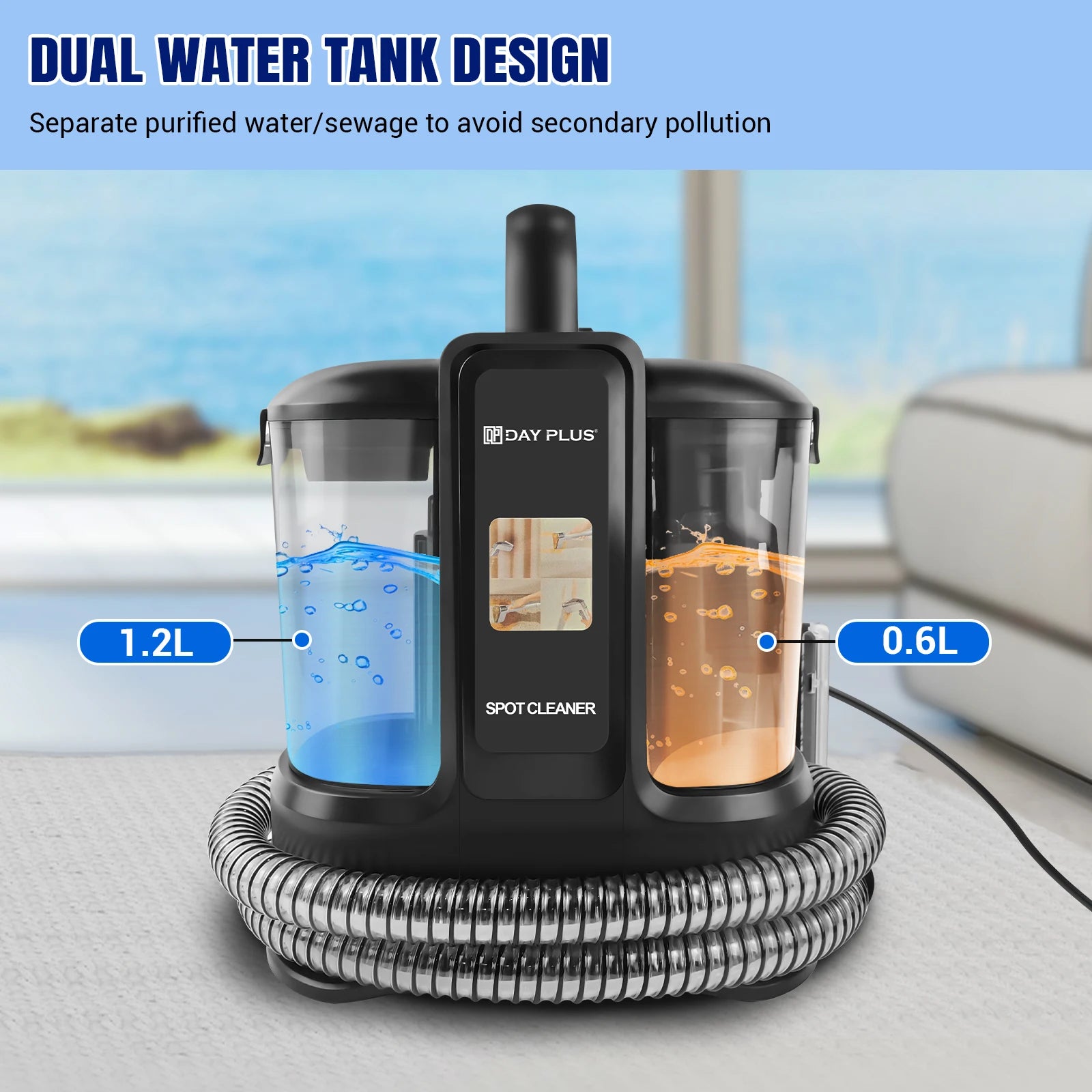 Home Design Spot Cleaner, Fabric, Stain, Car Seats, Upholstery, Pet Messes, Sofa and Carpet Cleaning Machine