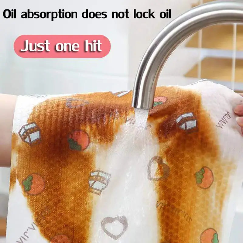 2 Rolls of Oil-Absorbing Kitchen Paper Towels